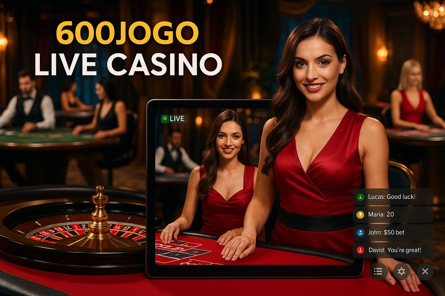 O 600JOGoLive Casino lança promoções regularmente