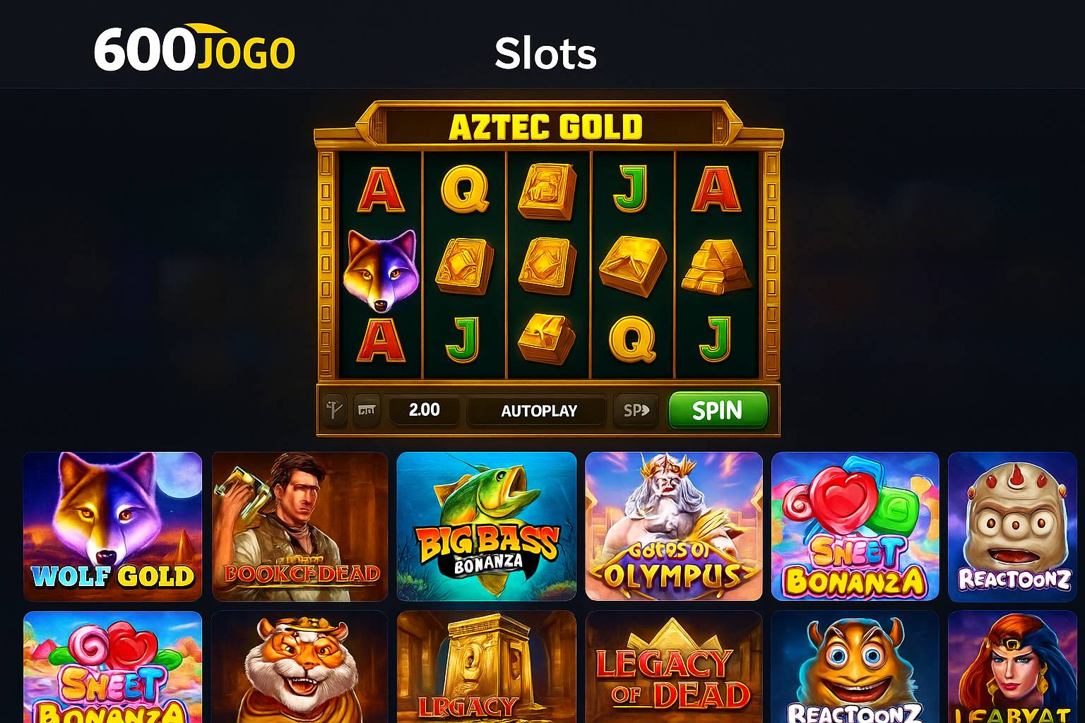 Explore o mundo das slot machines no 600JOGoCasino